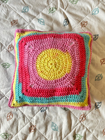 Cuscino Decorativo Fatto a Mano - Arcobaleno