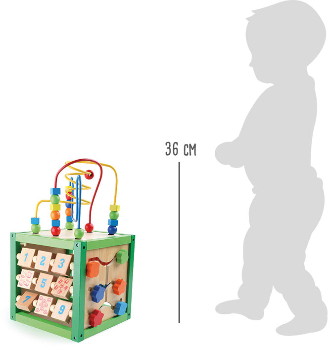 Cubo Motricità da legno. Superfici di gioco e percorsi motricità.