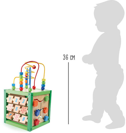 Cubo Motricità da legno. Superfici di gioco e percorsi motricità.